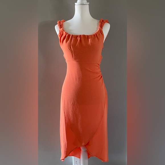Summer Dress Open Back, color grapefruit, from a boutique NWT - Picture 5 of 12